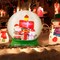 4Ft Christmas Inflatable Snow Globe Blow Up Yard Decoration W/ Leds And Air Blower